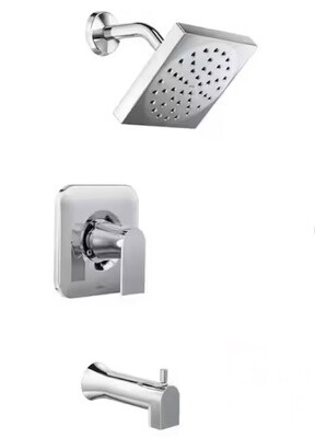 Moen Genta Single-Handle 1 Spray Tub and Shower Faucet in Chrome
