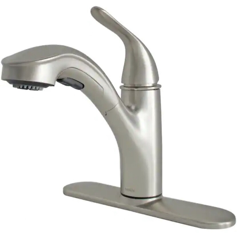 Moen Brecklyn Single-Handle Pull-out Sprayer Faucet With Power Clean In Spot Resist Stainless