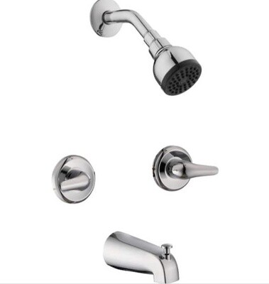 Glacier Bay Argon 2-Handle 1-Spray Tub and Shower Faucet in Chrome