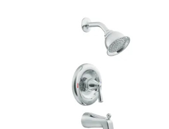 Bandbury Single-Handle 1 Spray 1.75 GPM Tub and Shower Faucet in Chrome