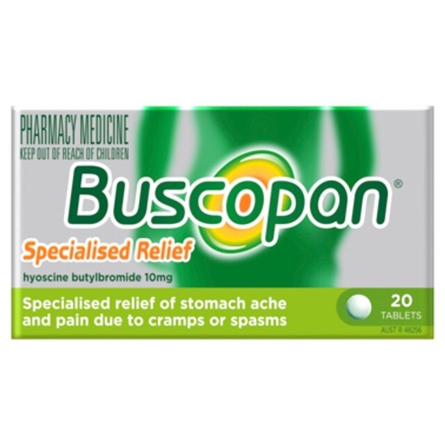 Buscopan Stomach Cramps Pain Relief 10mg Tablets 20 Pack