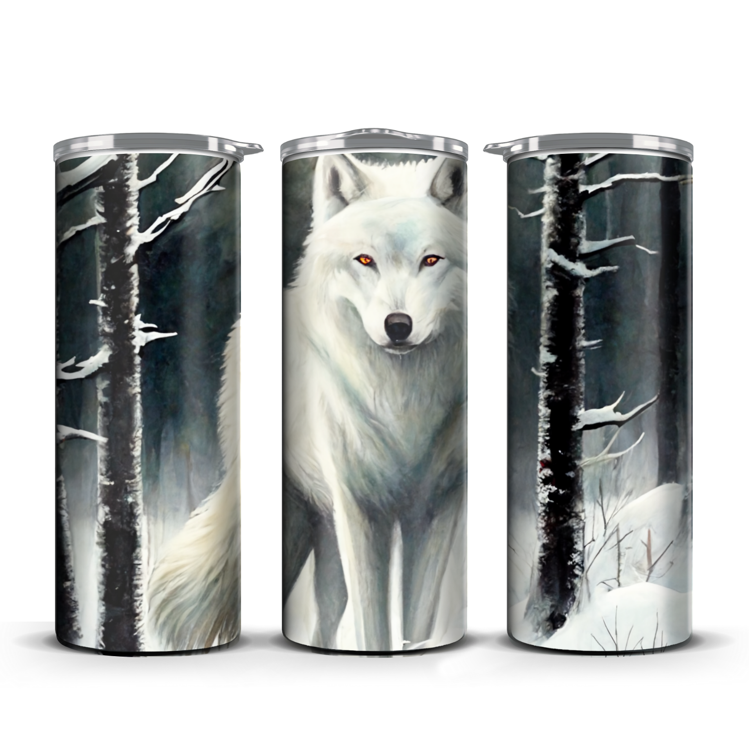 White Wolf Tumbler 20 oz / 30 oz