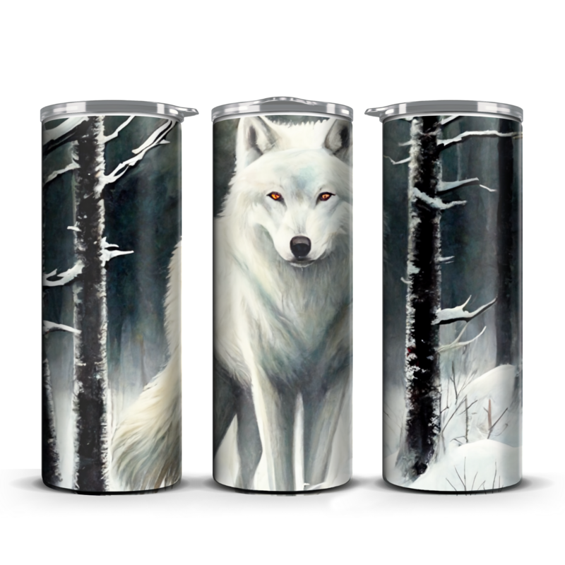 White Wolf Tumbler 20 oz / 30 oz