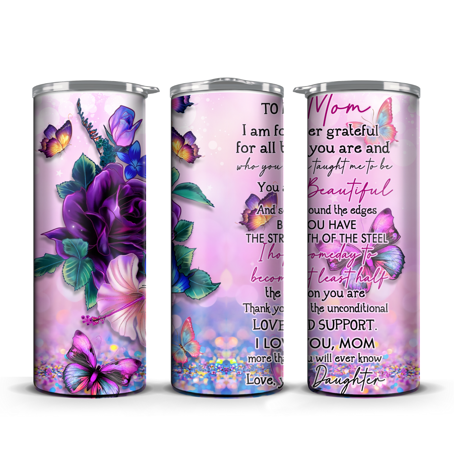 Mother's Day Purple Tumbler 20 oz / 30 oz