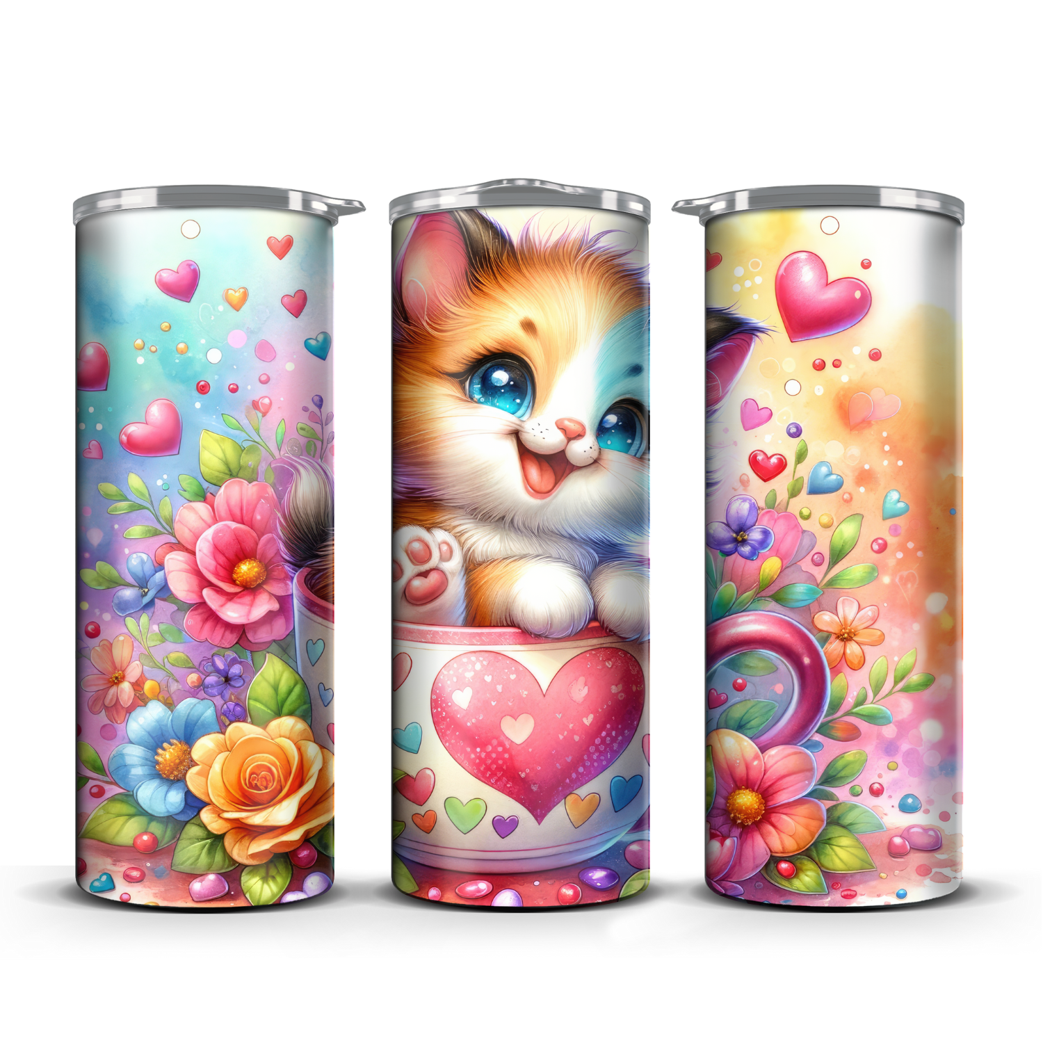 Kitten in a cup Tumbler 20 oz / 30 oz