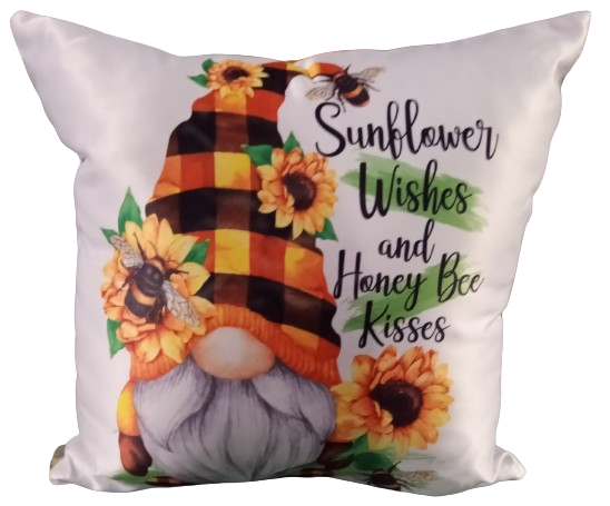 Summer / Fall Gnome Throw Pillow