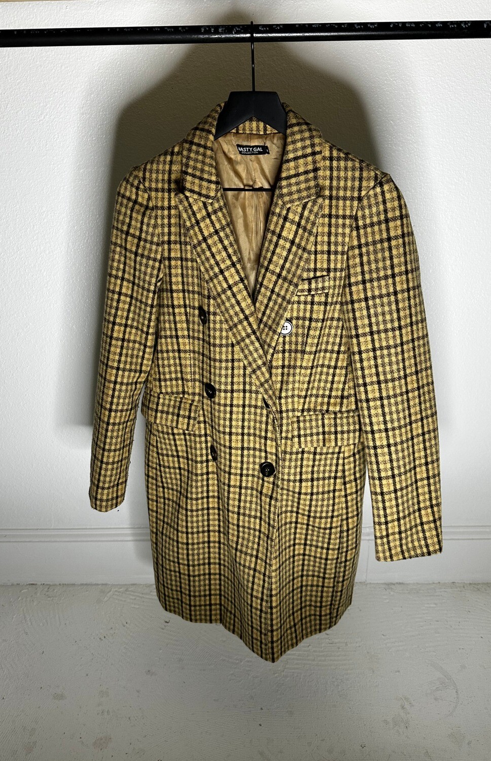 Checkered Longline Coat