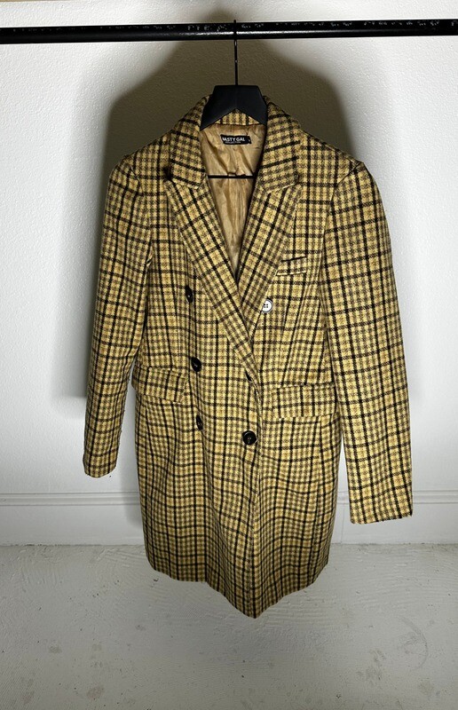 Checkered Longline Coat