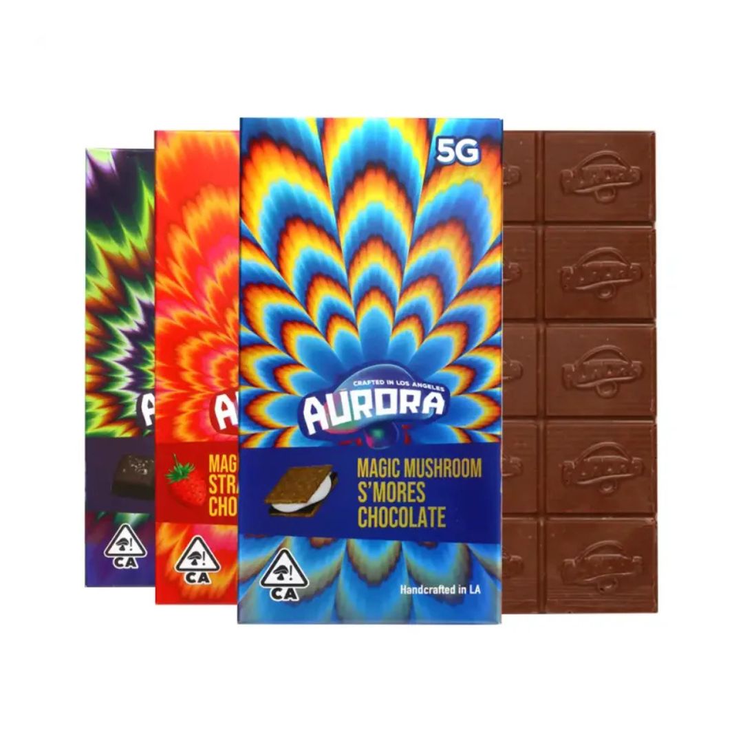 Aurora Mushroom Chocolate Bars