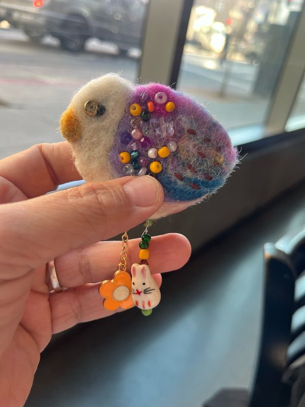 Seagull Birdie Brooch Pin