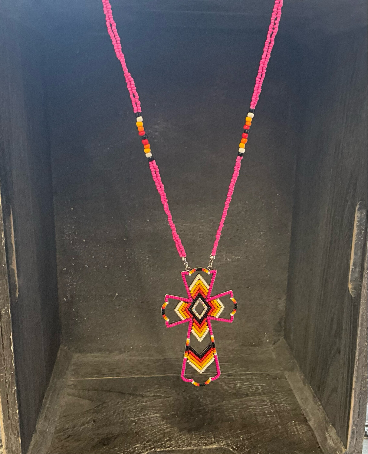 Lucia Pink Seed Bead Nacklace