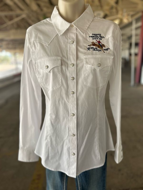 WOR Ladies White Wrangler Shirt