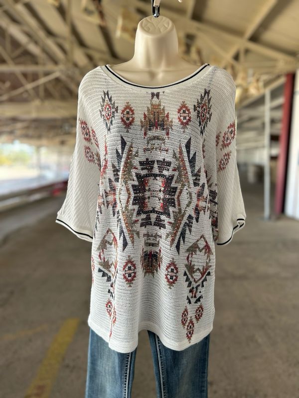 White Aztec Shirt