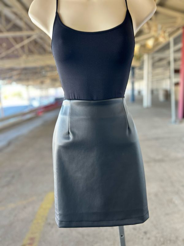Leather Mini Skirt