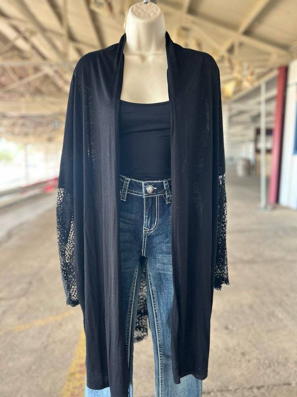 Black Lace Vest