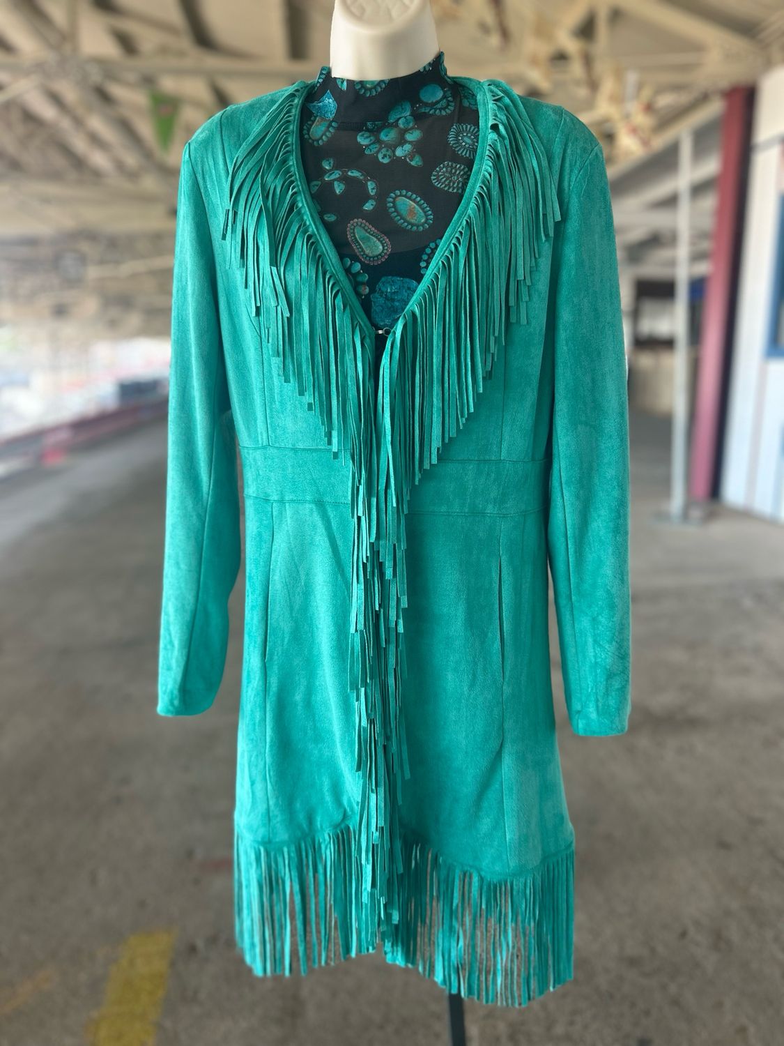 Scottsdale Suede Coat XS Turquoise