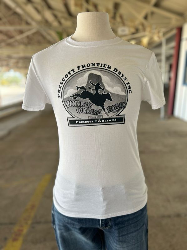 Mens White Logo Tee