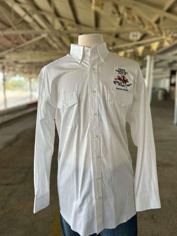 WOR Mens White Wrangler Shirt