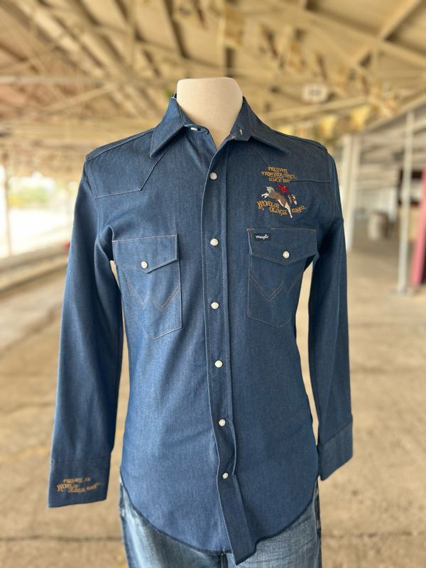 Mens Wrangler Denim Shirt Sm