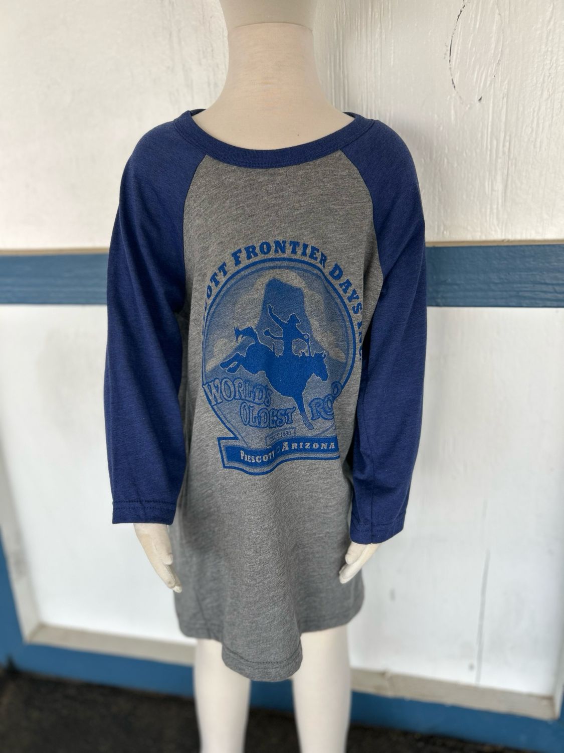 Kids Blue Baseball T