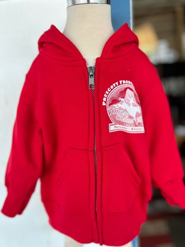 Infant Red Zip Hoodie