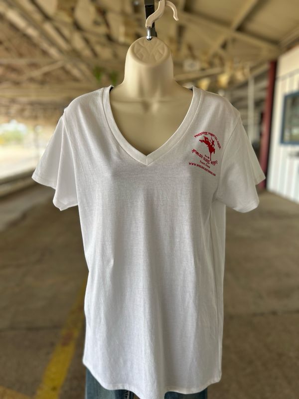 Red Logo V Neck