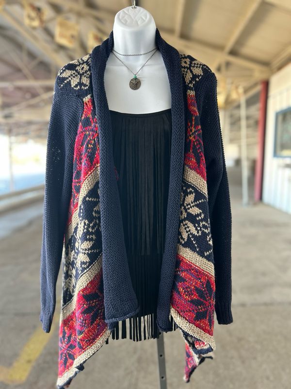 Star Neck Cardigan