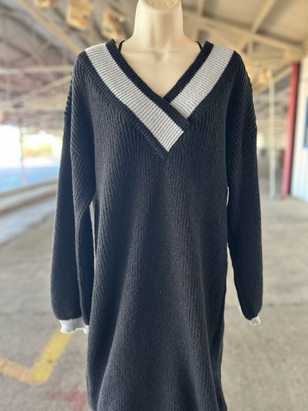 Plus Size Long Sleeve Knit Dress