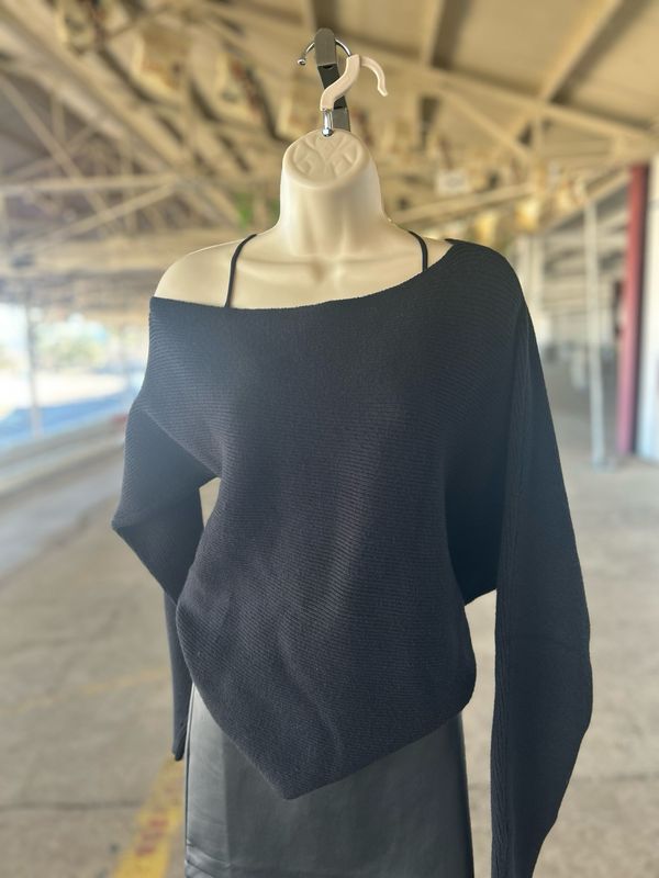 Off The Shoulder Knit Top