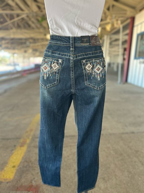 Grace In LA Mid-rise Skinny Jeans