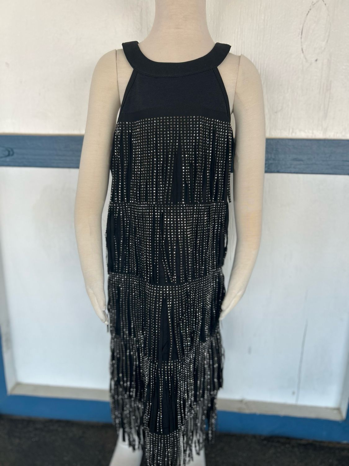 Girls Fringe Tier Dress