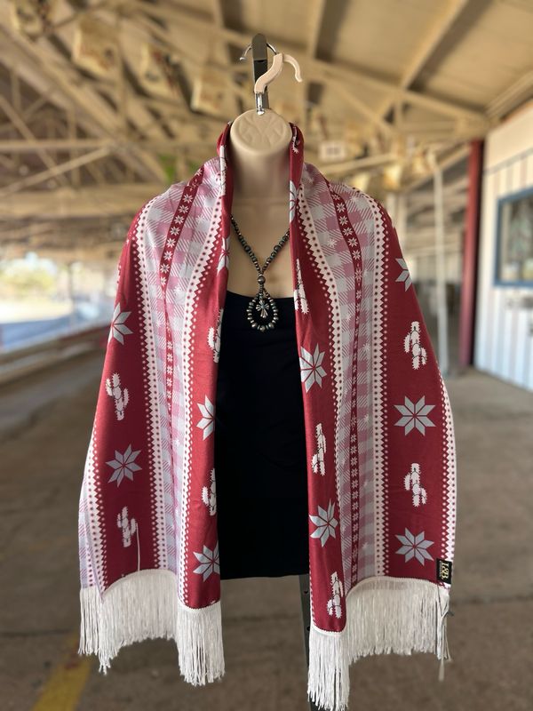 Ivory Fringe Scarf