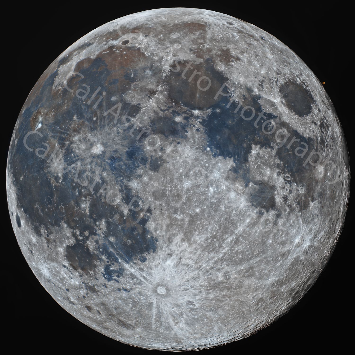 Print Of Mars Moon Occultation Photo