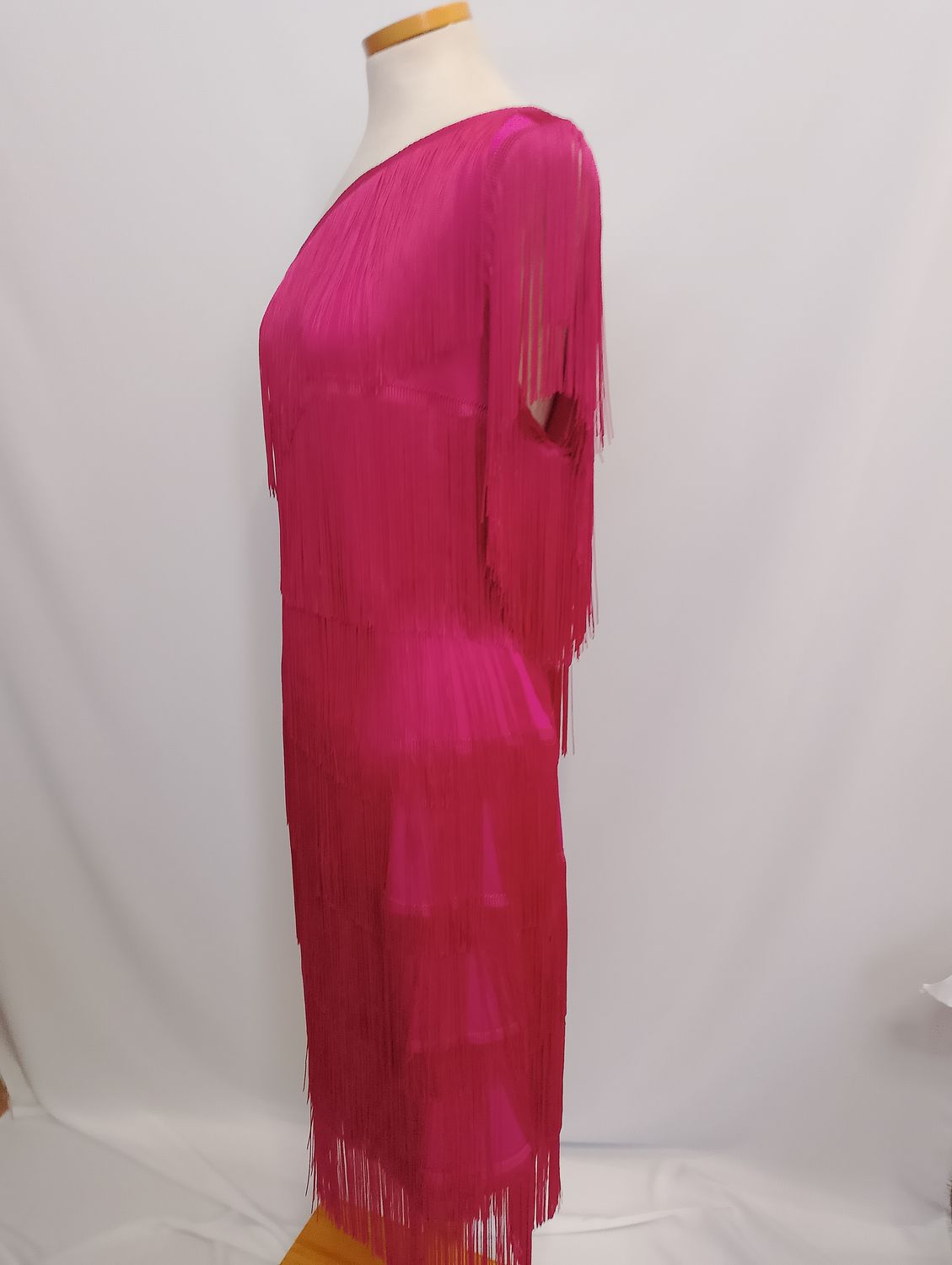 vestido flecos