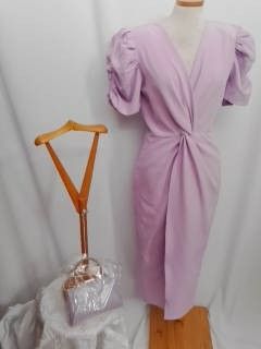 vestido  manga abullonada