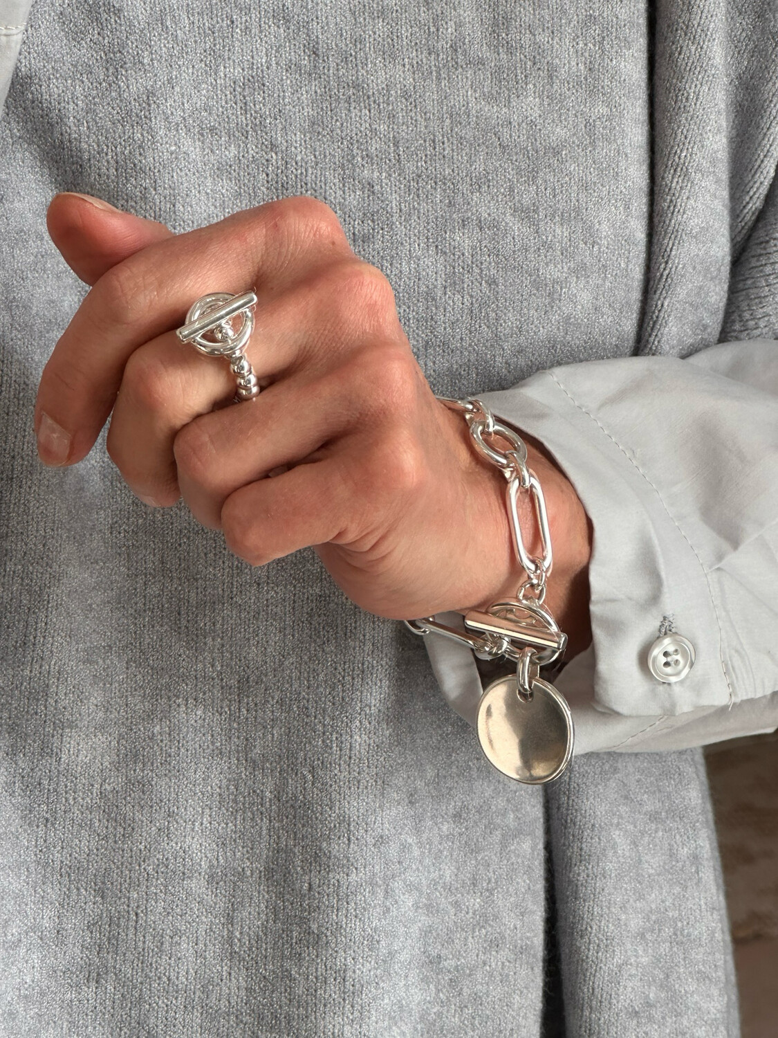BAGUE PERLES BOUÉE BARRE 1001
