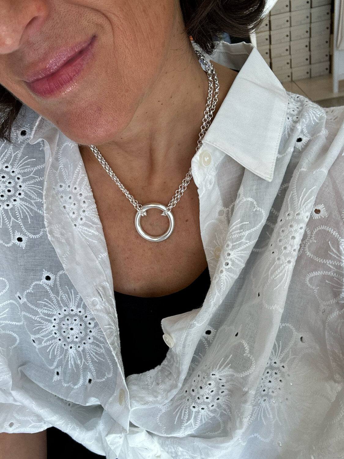 COLLIER DOUBLE RANG BOUÉE