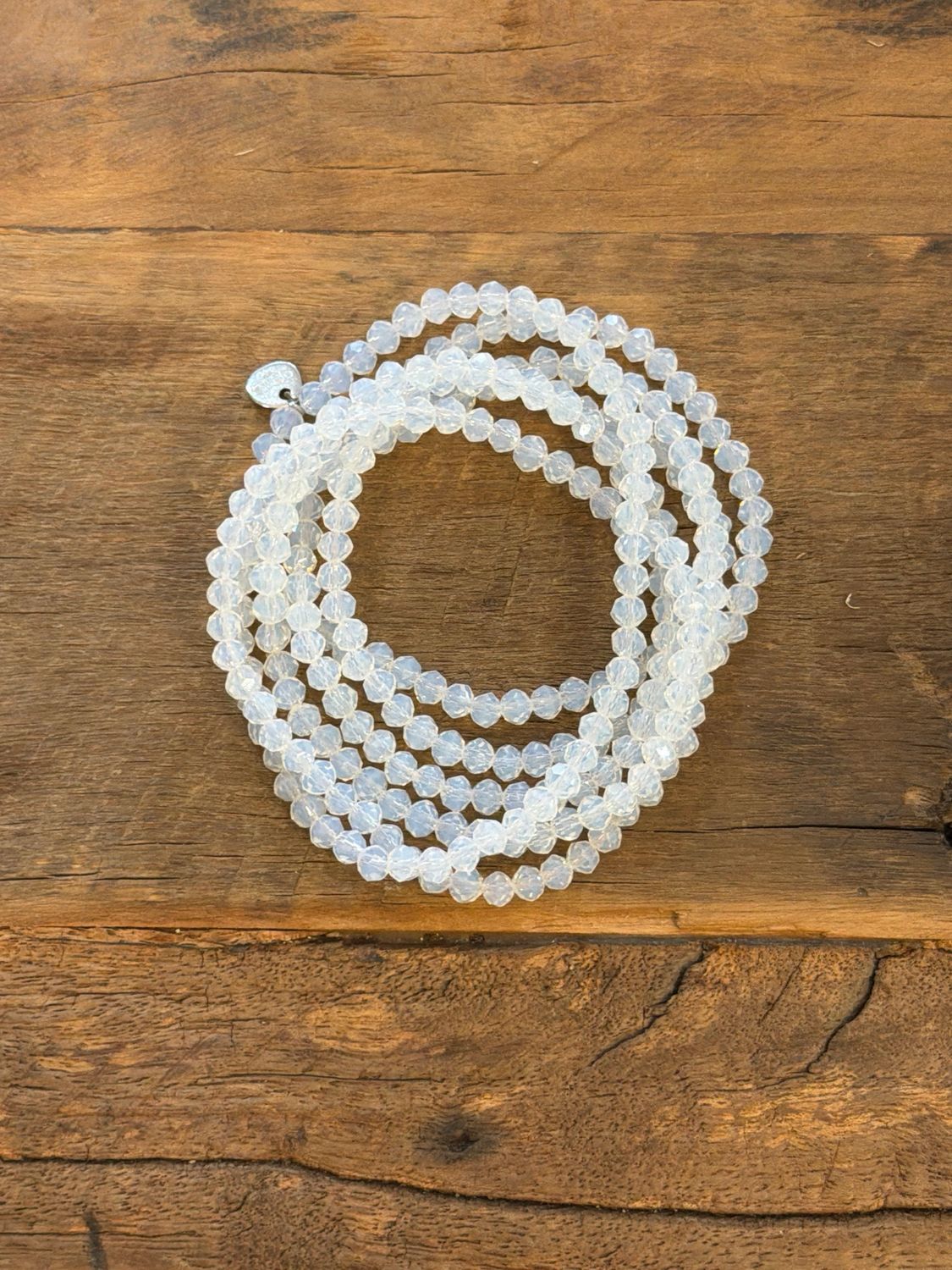 BRACELET COLLIER * Blanc Translucide