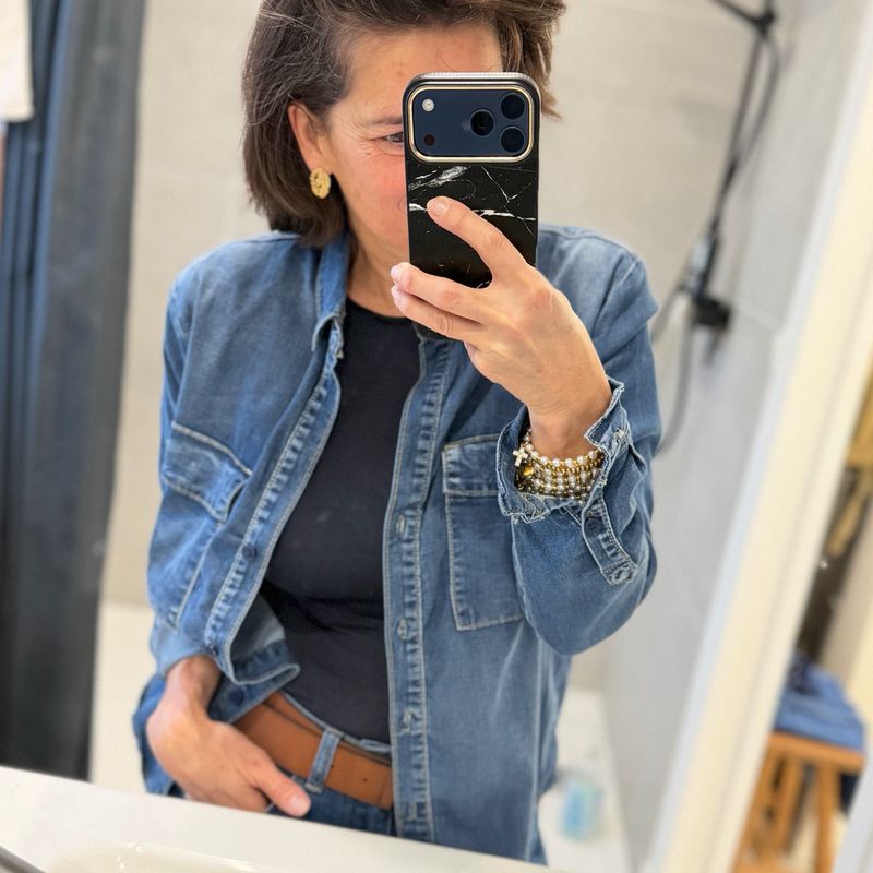 CHEMISE JEAN * Délavage Médium (L)