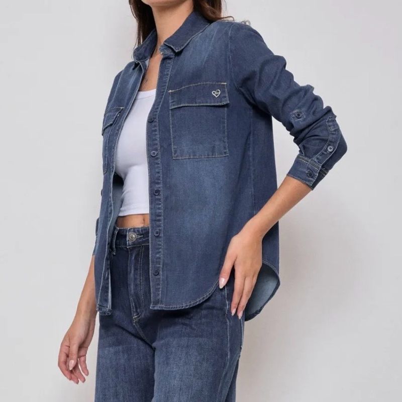 CHEMISE JEAN * Délavage Brut (10)