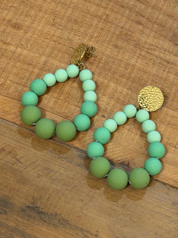 BOUCLES BIBI *Dégradé vert