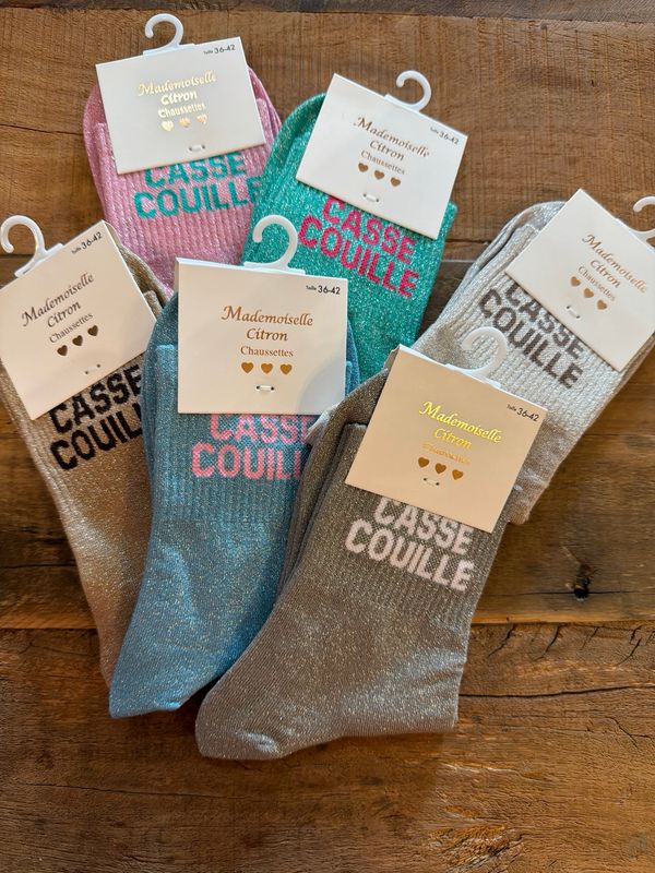 CHAUSSETTE PAILLETTES * Casse Couille