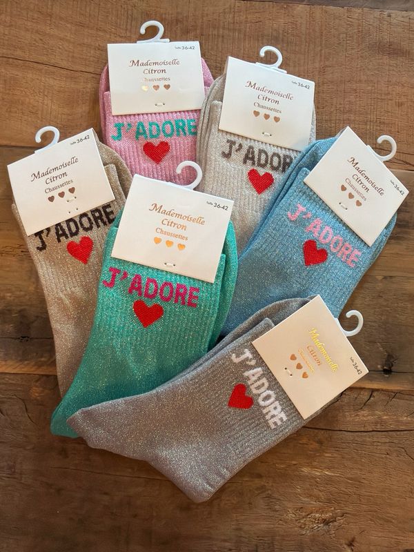 CHAUSSETTE PAILLETTES * J’adore ❤️