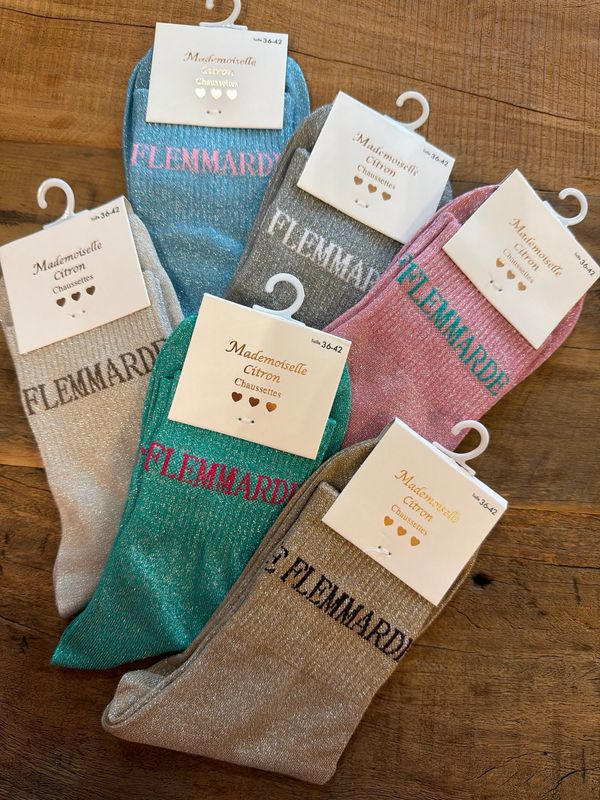CHAUSSETTE PAILLETTES * Flemmarde