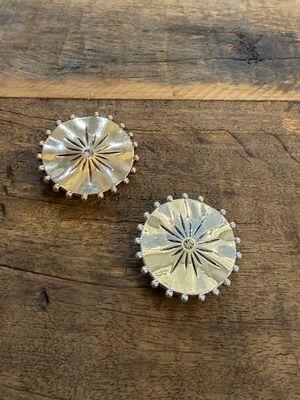 Broche Aimantée Soleil * Argenté
