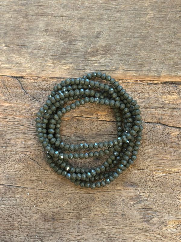 BRACELET COLLIER * Kaki Foncé