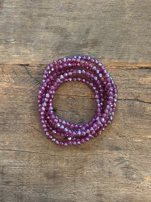 BRACELET COLLIER * Prune