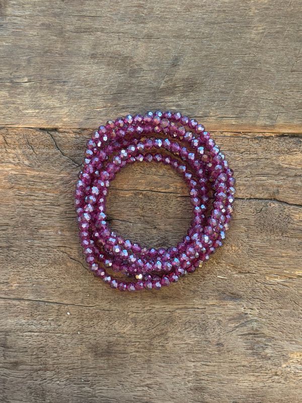 BRACELET COLLIER * Prune