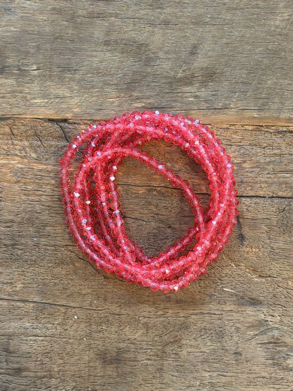 BRACELET COLLIER * Saumon Translucide