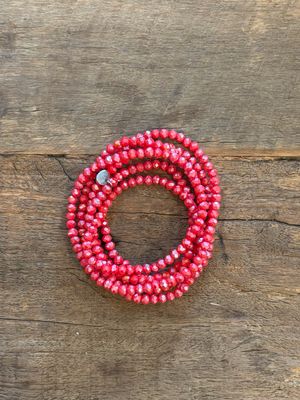BRACELET COLLIER * Rouge Corail
